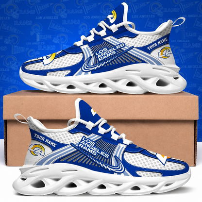 SPECIAL EDITION - NEW CUSTOMIZED NFL22 LAR LOS ANGELES RAMS MAX SOUL SHOES