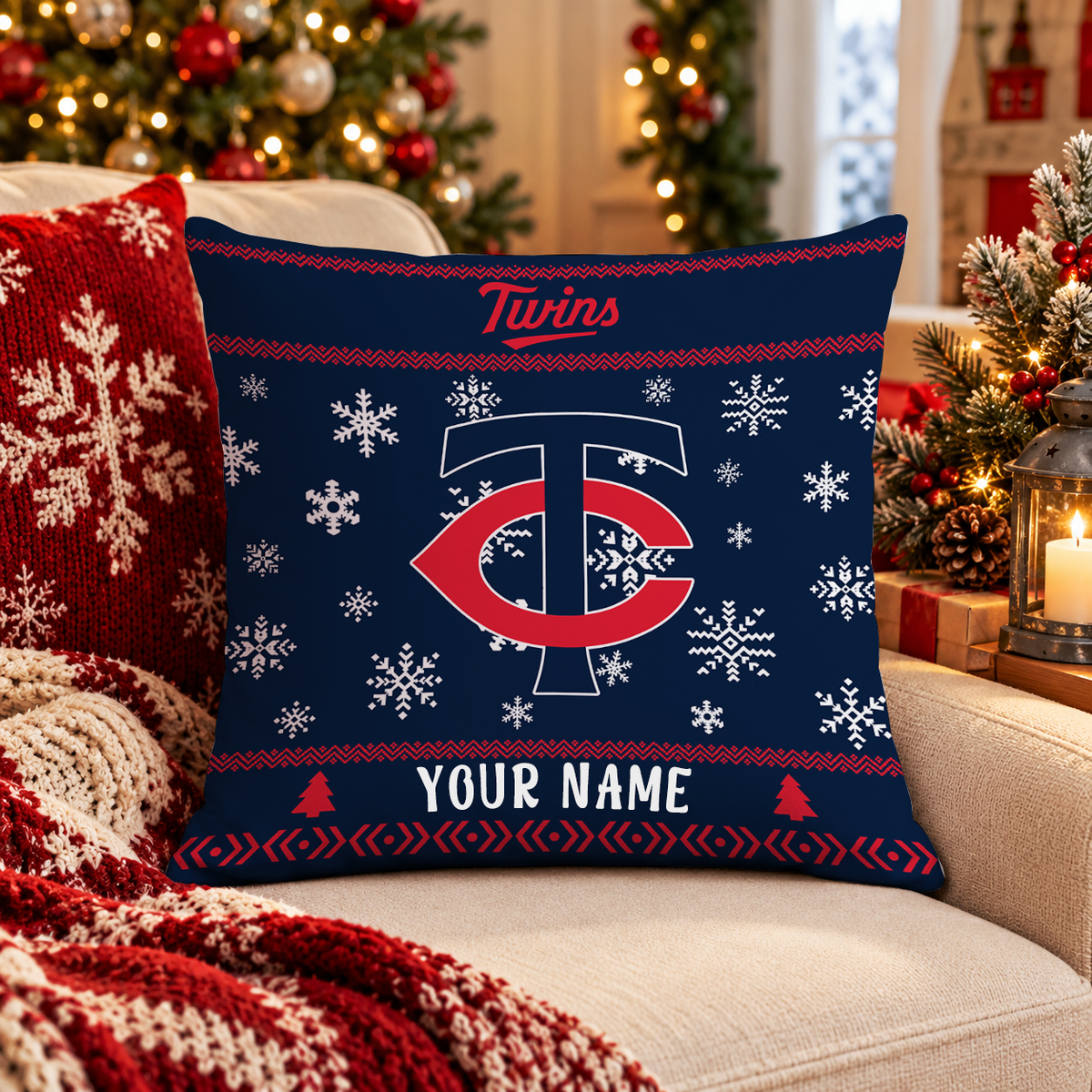 FINAL SALE - NEW PERSONALIZED MLB22 MTS MINNESOTA TWINS PILLOW CASE