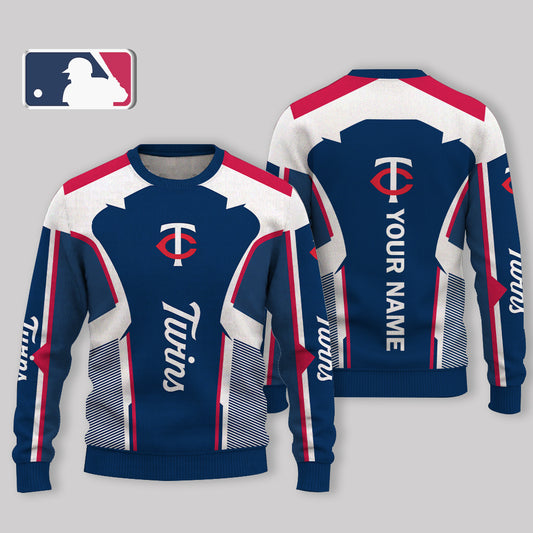 LIMITED EDITION - NEW CUSTOMIZED MLB22 MTS MINNESOTA TWINS UGLY SWEATER