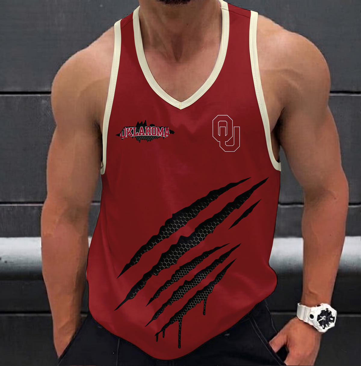 SPECIAL EDITION - NEW CUSTOMIZED NCAA CWS22 OUS OKLAHOMA SOONERS UNISEX TANK TOP