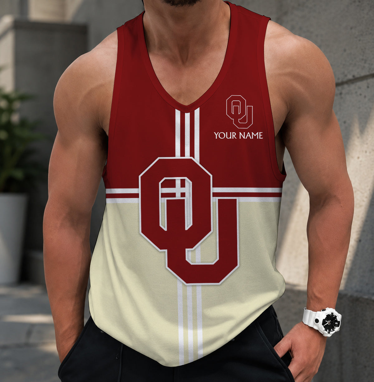 SPECIAL EDITION - NEW CUSTOMIZED NCAA CWS22 OUS OKLAHOMA SOONERS UNISEX TANK TOP