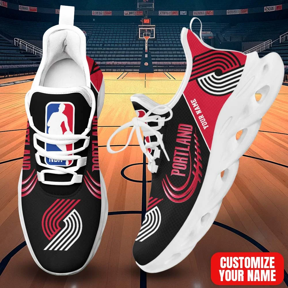 FINAL SALE - NEW CUSTOMIZED NBA22 PTB PORTLAND TRAIL BLAZERS THUNDER PREMIUM CLUNKY SNEAKERS