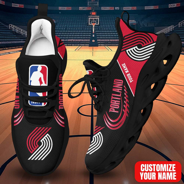 FINAL SALE - NEW CUSTOMIZED NBA22 PTB PORTLAND TRAIL BLAZERS THUNDER PREMIUM CLUNKY SNEAKERS