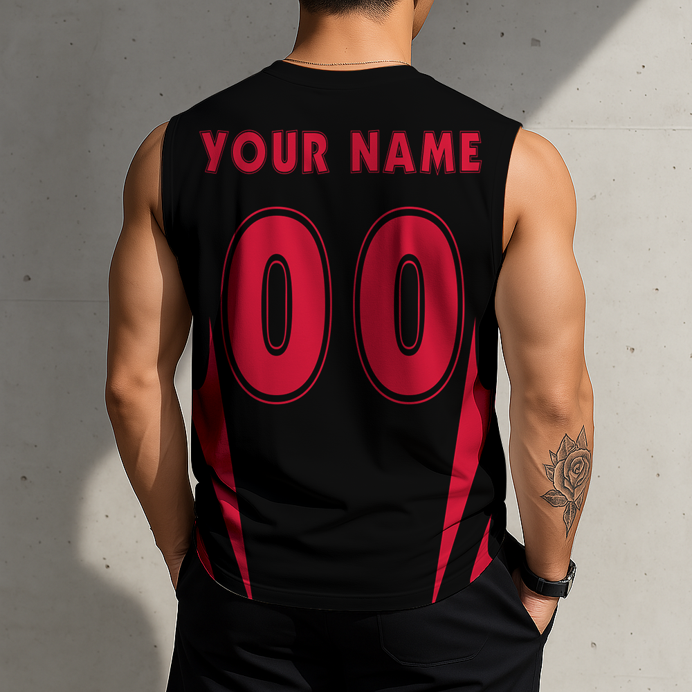 FINAL SALE - NEW CUSTOMIZED NBA22 PTB PORTLAND TRAIL BLAZERS MEN'S GYM SHIRT