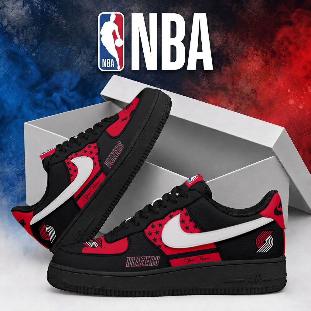 FINAL SALE - NEW CUSTOMIZED NBA22 PTB PORTLAND TRAIL BLAZERS AF1 SHOES