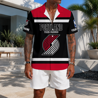 LIMITED EDITION - NEW CUSTOMIZED NBA22 PTB PORTLAND TRAIL BLAZERS UNISEX HAWAIIAN SHIRT