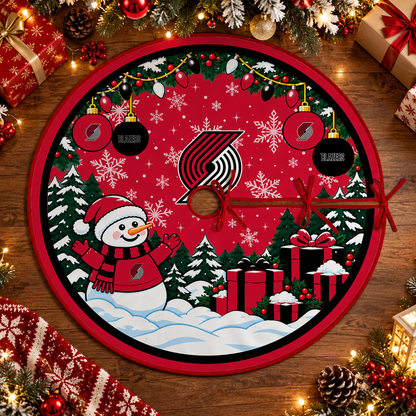 [FAN FAVORITE] NEW CUSTOMIZED NBA22 PTB PORTLAND TRAIL BLAZERS CHRISTMAS TREE SKIRT