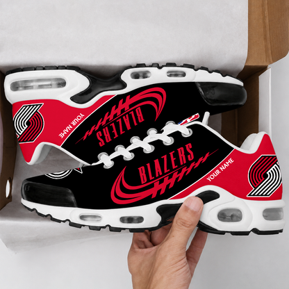 LIMITED EDITION - NEW CUSTOMIZED NBA22 PTB PORTLAND TRAIL BLAZERS AIR MAX PLUS SNEAKERS