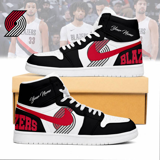 FINAL SALE - NEW CUSTOMIZED NBA22 PTB PORTLAND TRAIL BLAZERS AIR JORDAN SNEAKERS