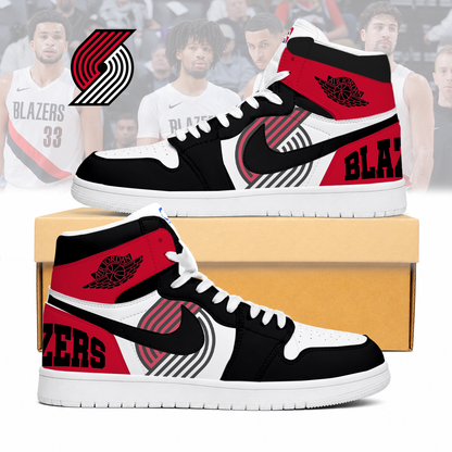 FINAL SALE - NEW CUSTOMIZED NBA22 PTB PORTLAND TRAIL BLAZERS AIR JORDAN SNEAKERS