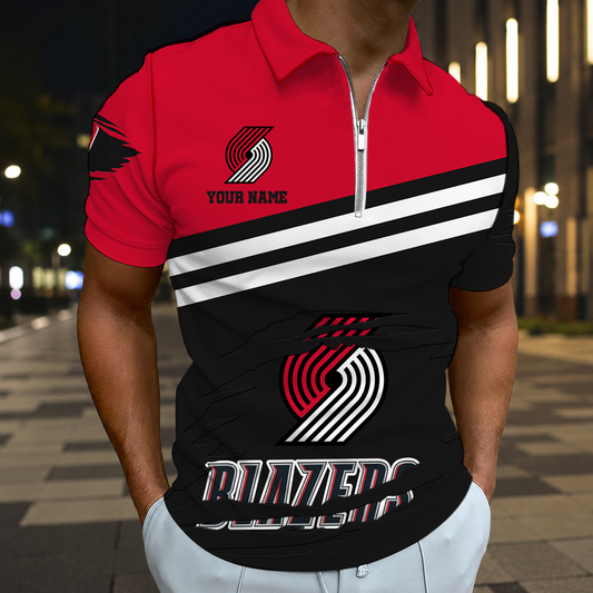 FINAL SALE - NEW CUSTOMIZED NBA22 PTB PORTLAND TRAIL BLAZERS T-SHIRT, POLO SHIRT, ZIP POLO SHIRT, SWEATSHIRT, HOODIE & ZIP HOODIE