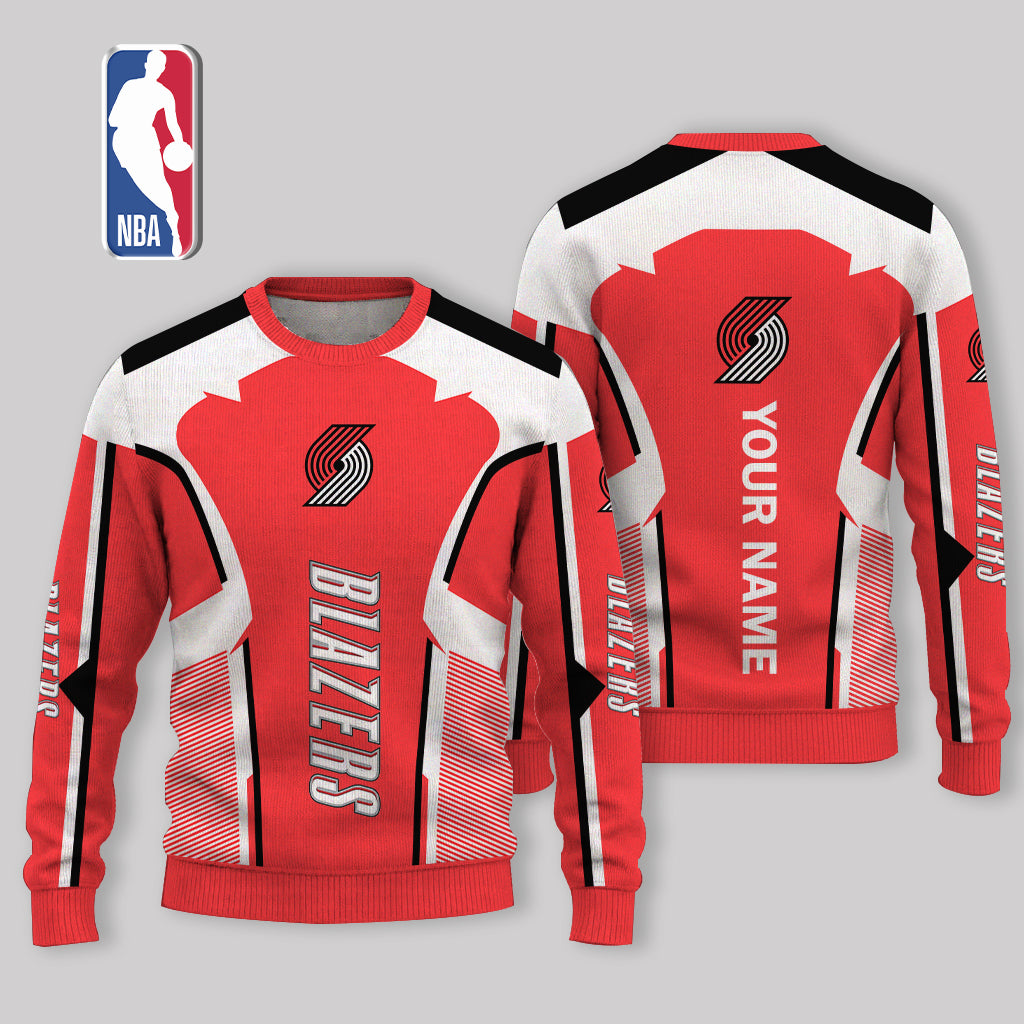 LIMITED EDITION - NEW CUSTOMIZED NBA22 PTB PORTLAND TRAIL BLAZERS UGLY SWEATER