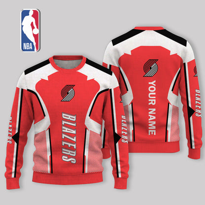 LIMITED EDITION - NEW CUSTOMIZED NBA22 PTB PORTLAND TRAIL BLAZERS UGLY SWEATER