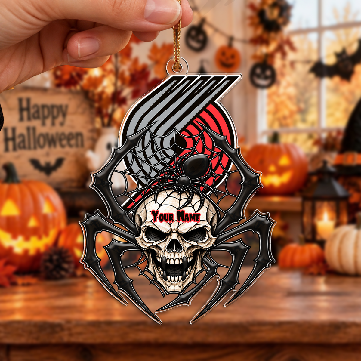 VIRAL EDITION - NEW CUSTOMIZED NBA22 PTB PORTLAND TRAIL BLAZERS HALLOWEEN ACRYLIC ORNAMENT