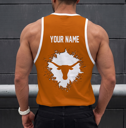 SPECIAL EDITION - NEW CUSTOMIZED NCAA FBS22 TXL TEXAS LONGHORNS UNISEX TANK TOP