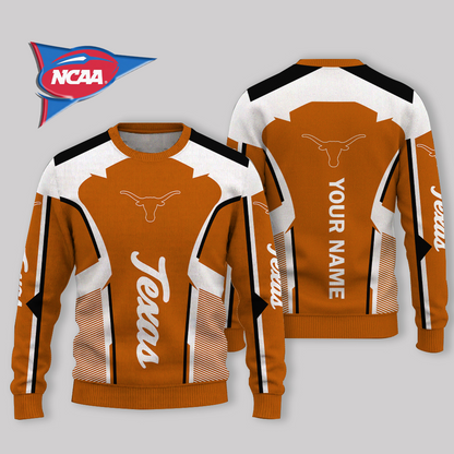 LIMITED EDITION - NEW CUSTOMIZED NCAA FBS22 TXL TEXAS LONGHORNS UGLY SWEATER