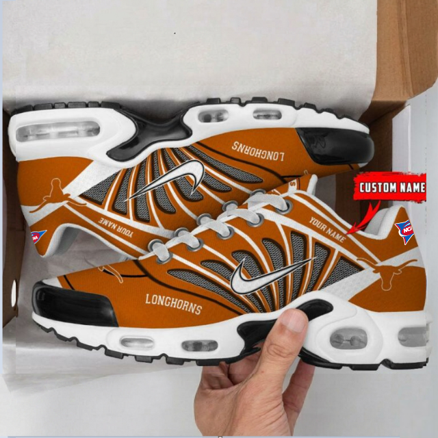 ELITE EDITION - NEW CUSTOMIZED NCAA FBS22 TXL TX LONGHORNS UNISEX AIR MAX PLUS SNEAKERS
