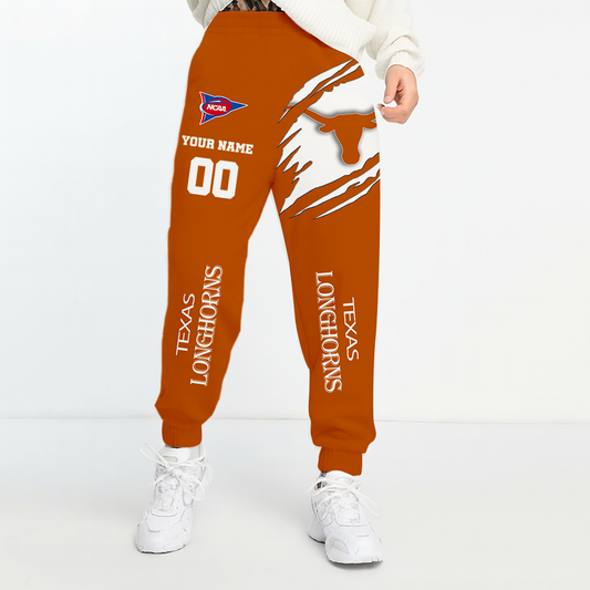 LIMITED DROP - NEW CUSTOMIZED | NCAA FBS22 TXL TX LONGHORNS UNISEX LONG PANTS