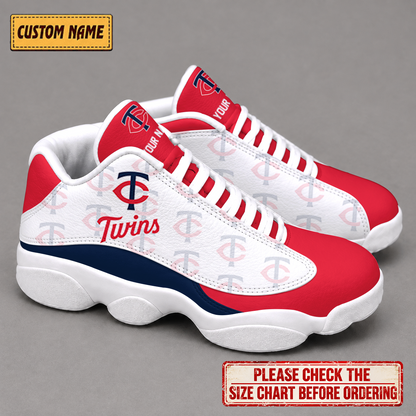 LIMITED EDITION - NEW CUSTOMIZED NFL22 MTS MINNESOTA TWINS AIR JORDAN 13 LOW TOP SNEAKER