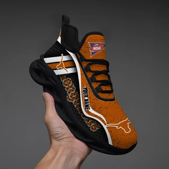 HOT DEAL - NEW CUSTOMIZED NCAA FBS22 TXL TEXAS LONGHORNS CLUNKY SNEAKERS
