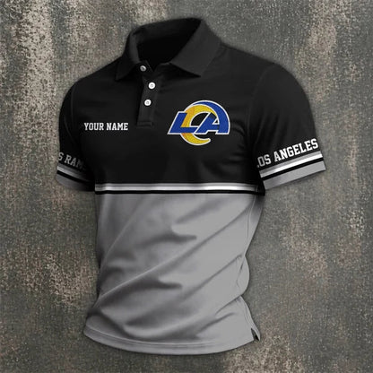 [SPECIAL OFFER] NEW CUSTOMIZED NFL22 LAR LOS ANGELES RAMS POLO SHIRT