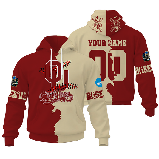 LIMITED EDITION - NEW CUSTOMIZED NCAA CWS22 OUS OU SOONERS UNISEX HOODIE & ZIP HOODIE