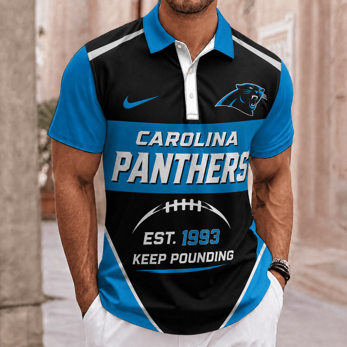 ELITE EDITION - NEW CUSTOMIZED NFL23 CLP CAROLINA PANTHERS POLO SHIRT, ZIP POLO SHIRT & T-SHIRTS