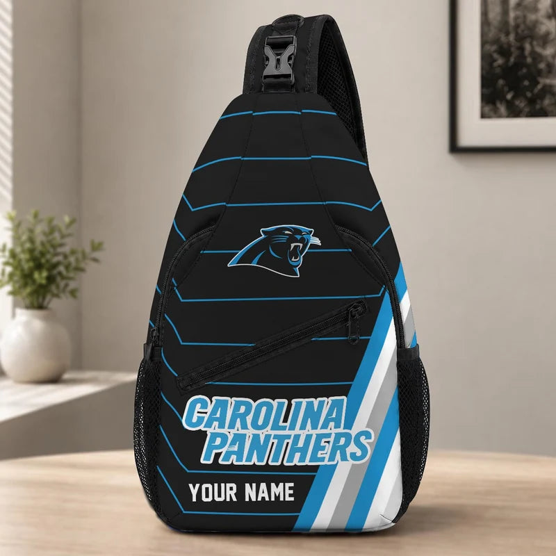 ELITE EDITION - NEW CUSTOMIZED NFL23 CLP CAROLINA PANTHERS SLING BAG