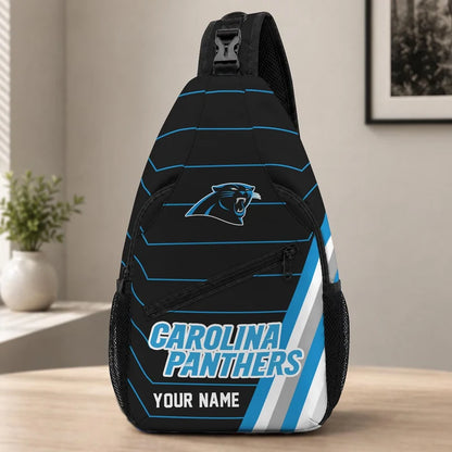 ELITE EDITION - NEW CUSTOMIZED NFL23 CLP CAROLINA PANTHERS SLING BAG