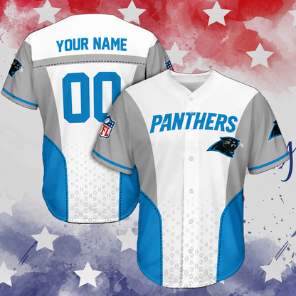 VIRAL EDITION - NEW CUSTOMIZED NFL23 CLP CAROLINA PANTHERS BASEBALL JERSEY