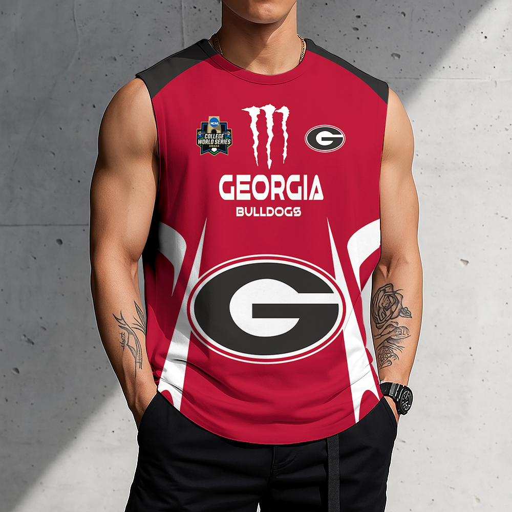 ACTIVE OFFER - NEW CUSTOMIZED | NCAA CWS23 GEB GE BULLGOGS MEN'S GYM SHIRT