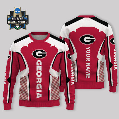 LIMITED EDITION - NEW CUSTOMIZED NCAA CWS23 GEB GEORGIA BULLDOGS UGLY SWEATER