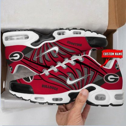 ELITE EDITION - NEW CUSTOMIZED NCAA CWS23 GEB GE BULLGOGS UNISEX AIR MAX PLUS SNEAKERS