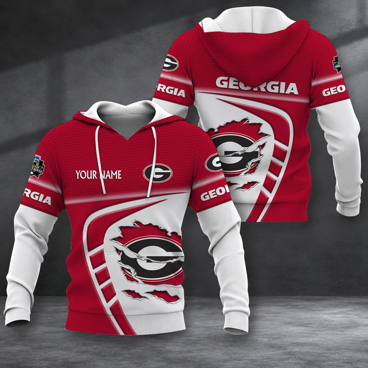 SPECIAL EDITION - NEW CUSTOMIZED NCAA CWS23 GEB GEORGIA BULLDOGS T-SHIRT, POLO SHIRT, ZIP POLO SHIRT, SWEATSHIRT, HOODIE & ZIP HOODIE