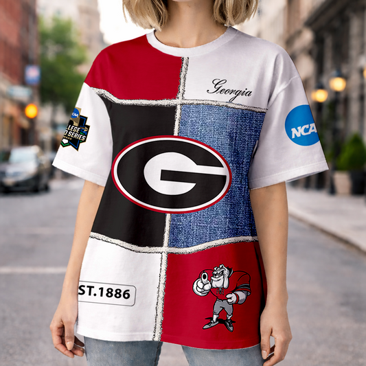 LIMITED DROP - NEW CUSTOMIZED | NCAA CWS23 GEB GE BULLGOGS HOODIE, T-SHIRTS, ZIP HOODIE, SWEATSHIRTS & POLO SHIRT