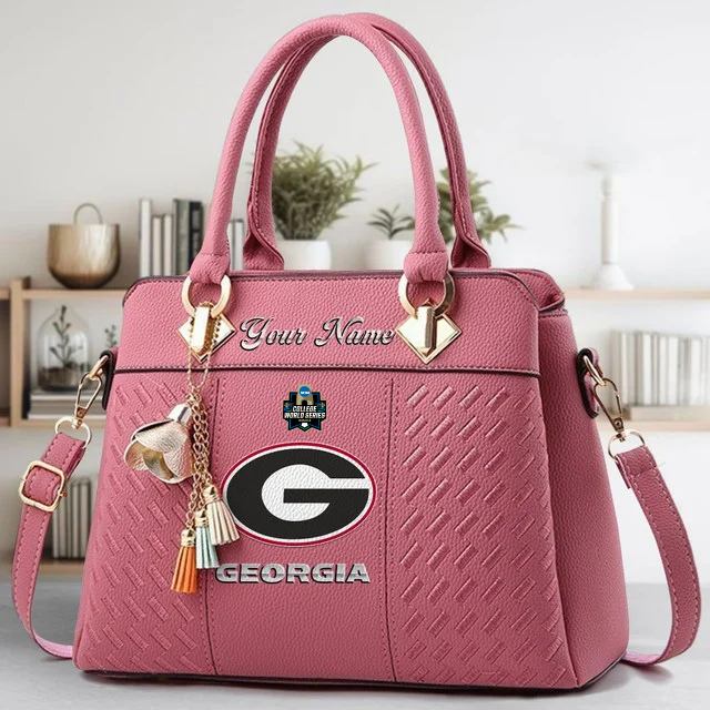 VIRAL EDITON - NEW CUSTOMIZED NCAA CWS23 GEB GE BULLGOGS ZIP HANDBAG MULTICOLOR