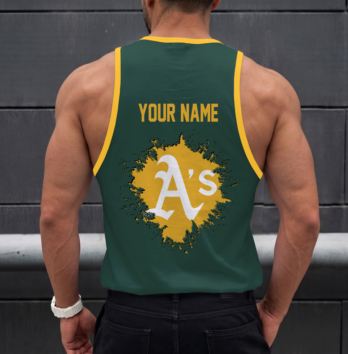 FINAL SALE - NEW CUSTOMIZED MLB23 OAKLAND ATHLETICS UNISEX TANK TOP