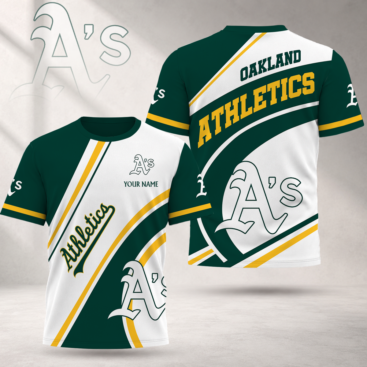 EXCLUSIVE EDITION - NEW CUSTOMIZED MLB23 OAS OAKLAND ATHLETICS T-SHIRT, POLO SHIRT, ZIP POLO SHIRT, SWEATSHIRT, HOODIE & ZIP HOODIE