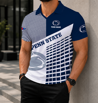 VIRAL EDITION - NEW CUSTOMIZED NCAA FBS23 PNL PENN STATE NITTANY LIONS POLO SHIRT