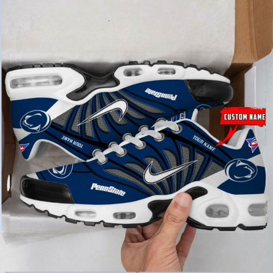 ELITE EDITION - NEW CUSTOMIZED NCAA FBS23 PNL PS NITTANY LIONS UNISEX AIR MAX PLUS SNEAKERS