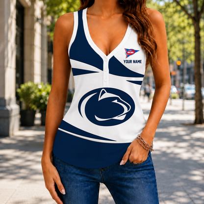 ELETE EDITION - NEW CUSTOMIZED NCAA FBS23 PNL PENN STATE NITTANY LIONS WOMEN'S V-NECK TANK TOP