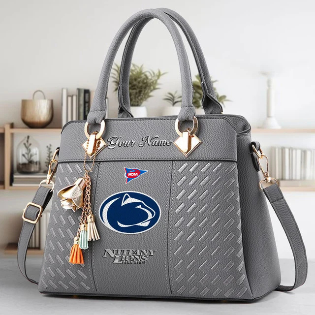 LIMITED EDITION - NEW CUSTOMIZED NCAA FBS23 PNL PS NITTANY LIONS ZIP HANDBAG MULTICOLOR