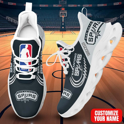 FINAL SALE - NEW CUSTOMIZED NBA23 SAS SAN ANTONIO SPURS PREMIUM CLUNKY SNEAKERS