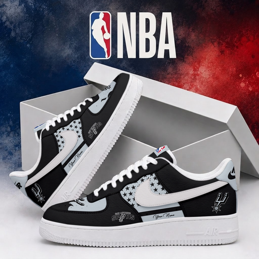 FINAL SALE - NEW CUSTOMIZED NBA23 SAS SAN ANTONIO SPURS AF1 SHOES