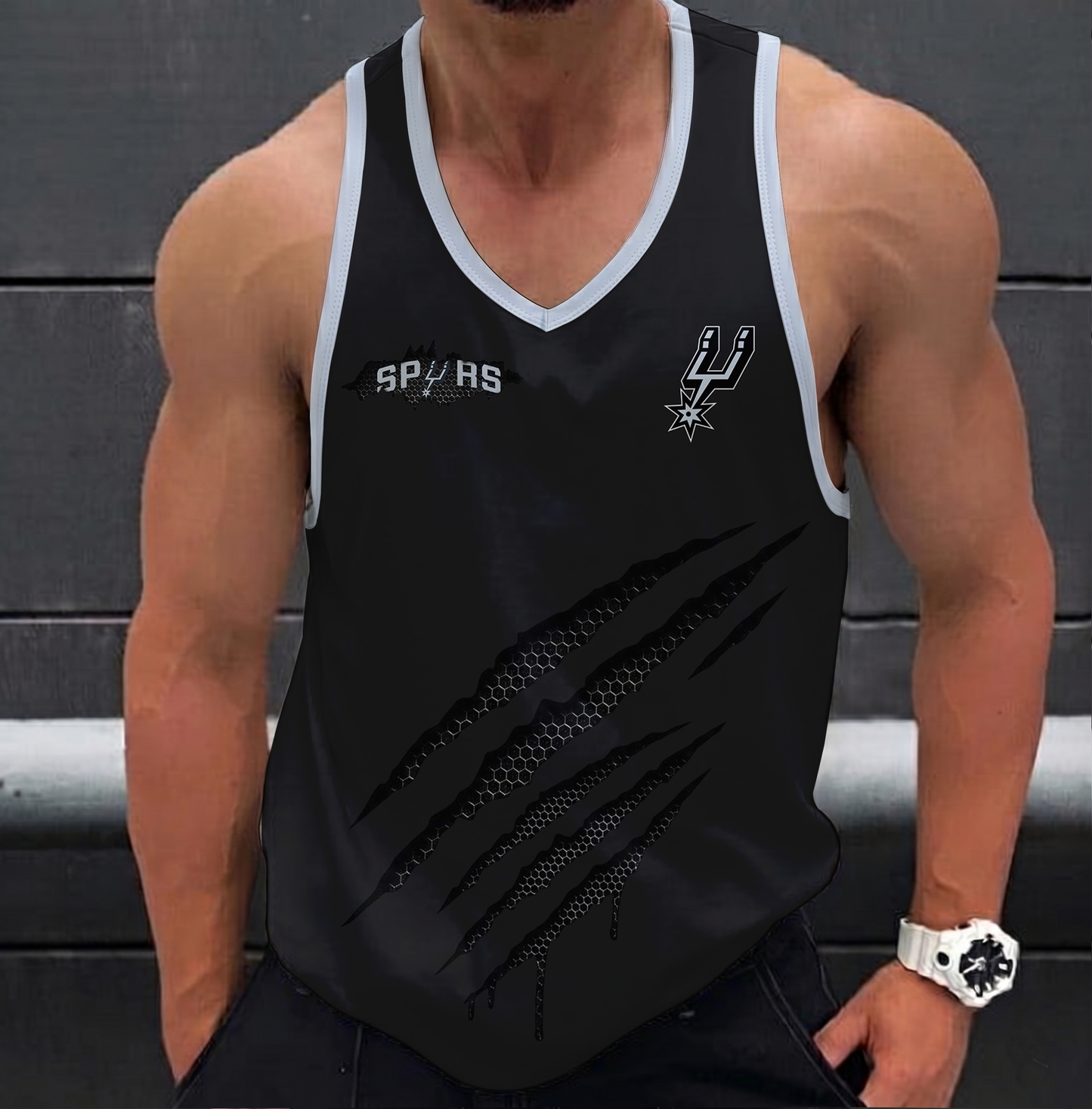 FINAL SALE - NEW CUSTOMIZED NBA23 SAS SAN ANTONIO SPURS UNISEX TANK TOP