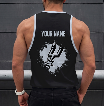 FINAL SALE - NEW CUSTOMIZED NBA23 SAS SAN ANTONIO SPURS UNISEX TANK TOP