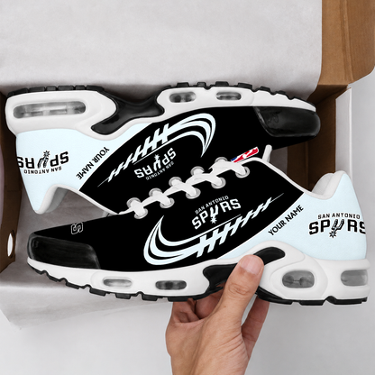 LIMITED EDITION - NEW CUSTOMIZED NBA23 SAS SAN ANTONIO SPURS AIR MAX PLUS SNEAKERS
