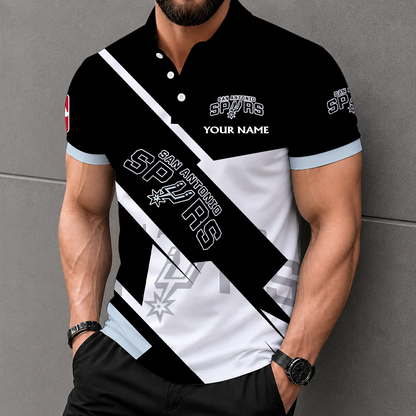 FINAL SALE - NEW CUSTOMIZED NBA23 SAS SAN ANTONIO SPURS T-SHIRT, POLO SHIRT, ZIP POLO SHIRT, SWEATSHIRT, HOODIE & ZIP HOODIE