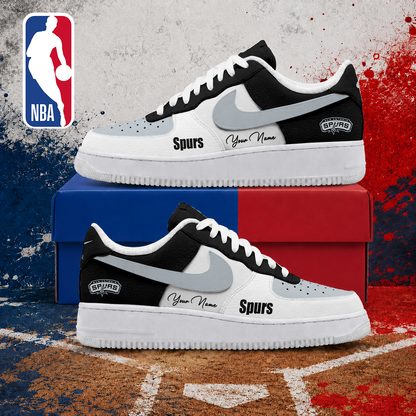 FINAL SALE - NEW CUSTOMIZED NBA23 SAS SAN ANTONIO SPURS AF1 SNEAKERS