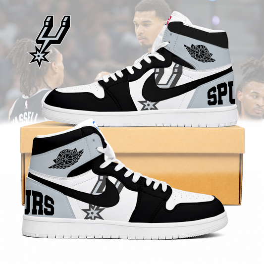 FINAL SALE - NEW CUSTOMIZED NBA23 SAS SAN ANTONIO SPURS AIR JORDAN SNEAKERS